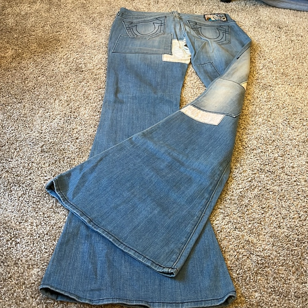 True religion patchwork jeans 30 - image 9